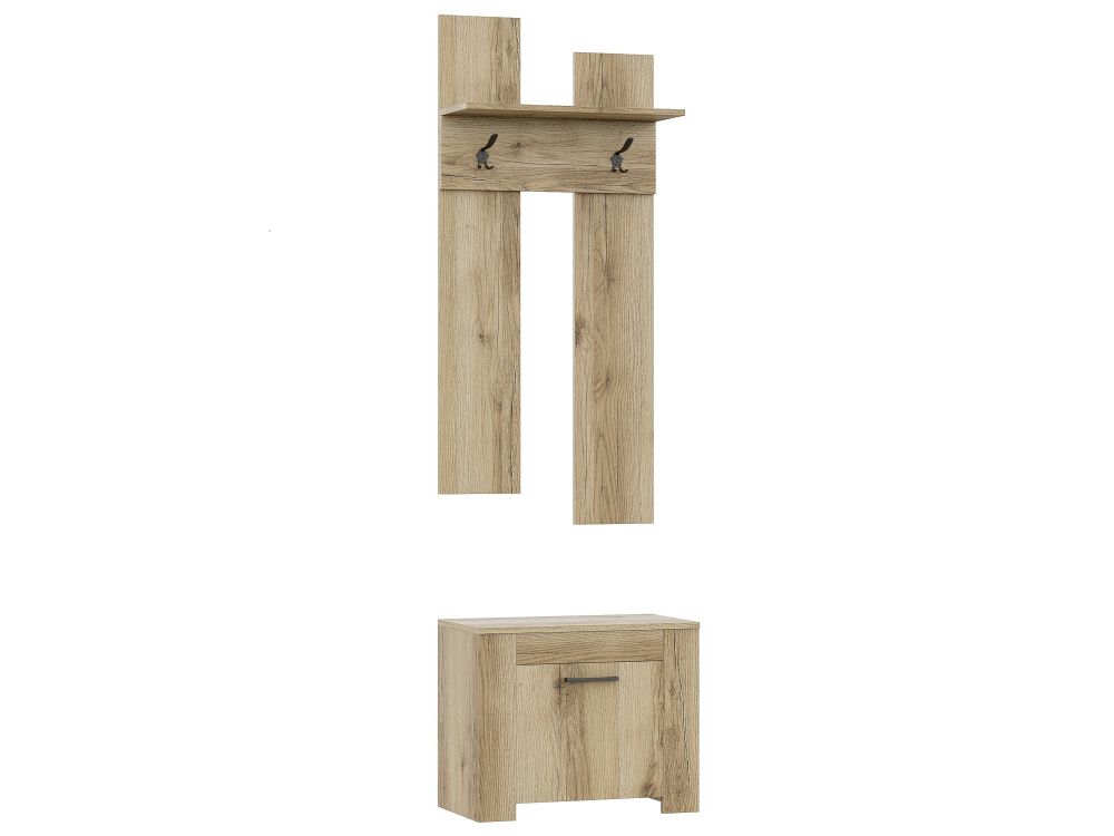 МС Квадро-42 Вешалка ЦРК.КВД.42 Дуб делано светлый