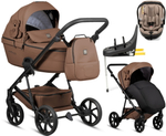 Детская коляска Tutis Viva 6 Plus Teddy 4 в 1 с автокреслом Beno Beige и базой 1612110 Biscuit