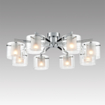 8261/8C MODERNI LN26 металл/стекло, хром/прозрачный Люстра потолочная E14 8*40W 220V VERDI