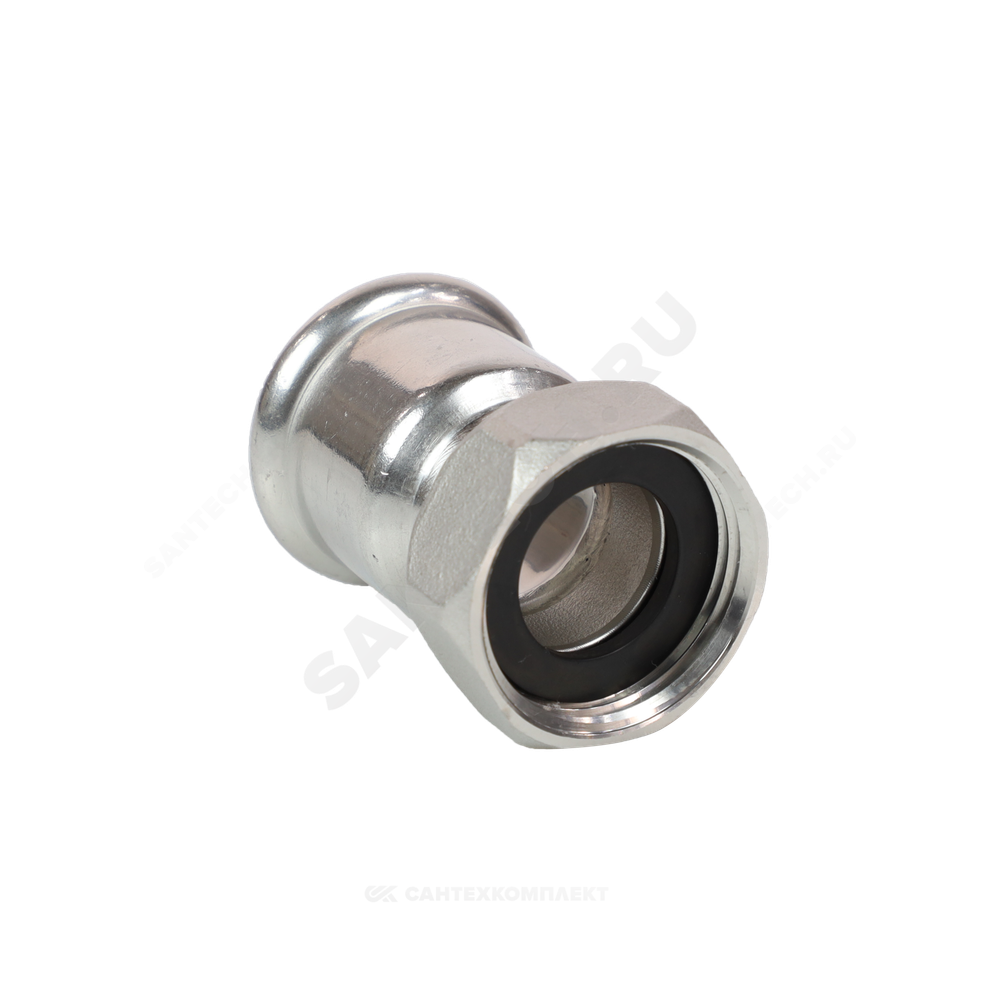 Муфта сталь нерж AISI 316L Дн 18х1/2" Ру16 пресс/нак/гайка Inoxpres RM 183018012