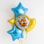 Шар (18"/46 см) Звезда, Светлое золото