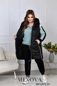 Костюм 8-337-оливка-черный Minova