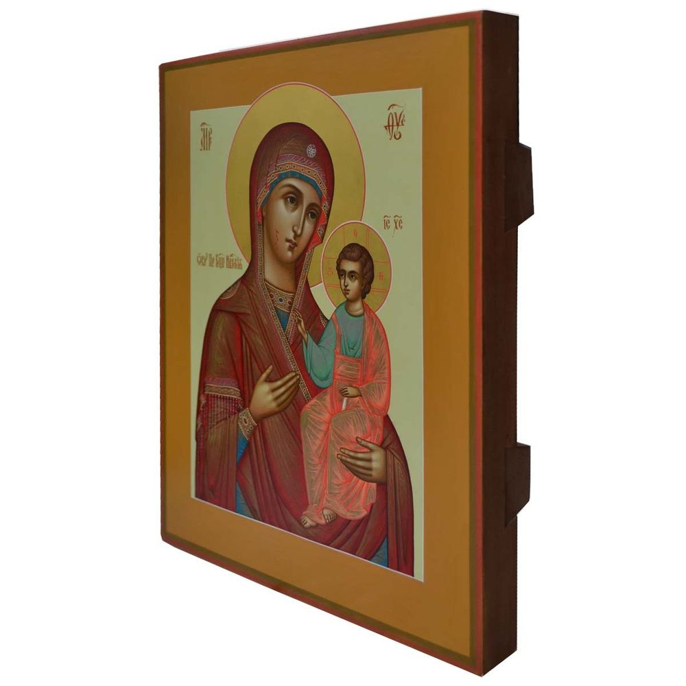Иверская Божья Матерь (Вратарница). Рукописная икона. 28 х 31 см