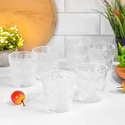 Набор стаканов 6шт 275мл, d8,3см, h8,6см (низкие), Y6013