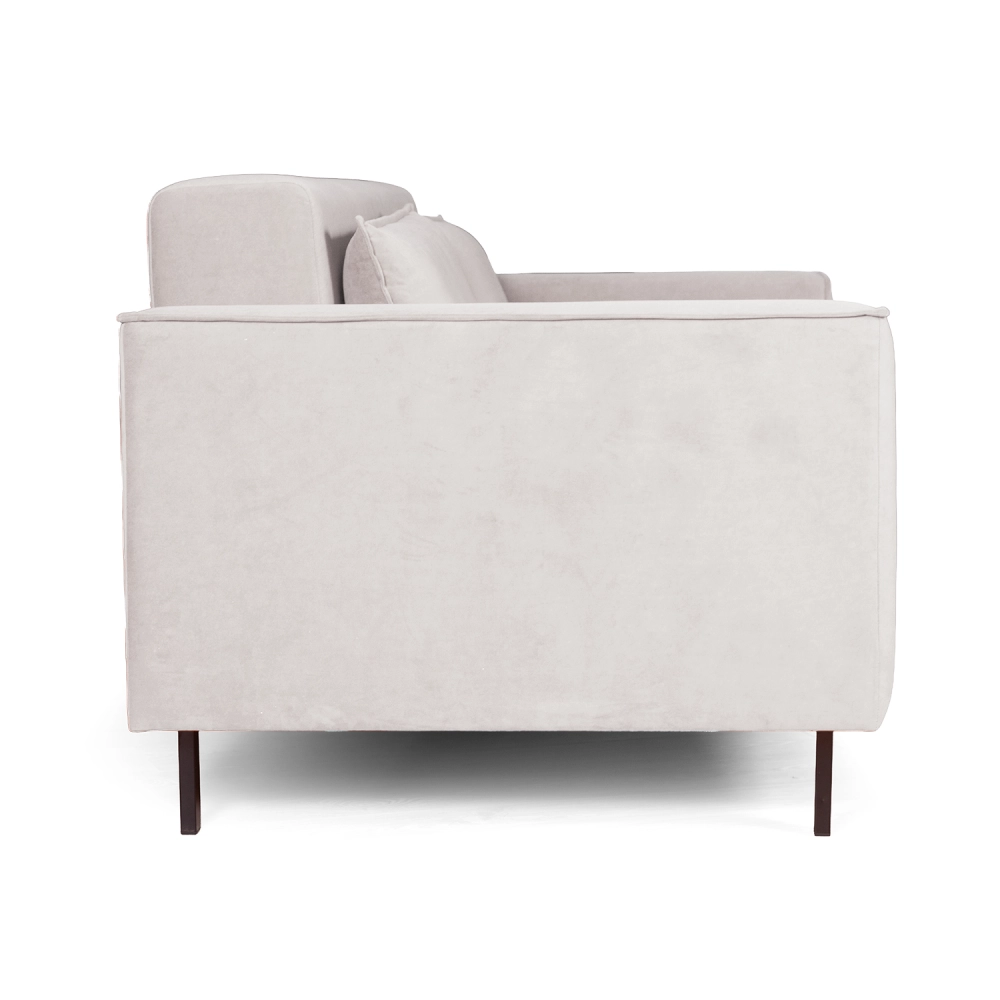 Club диван-кровать прямой, велюр Frost silver