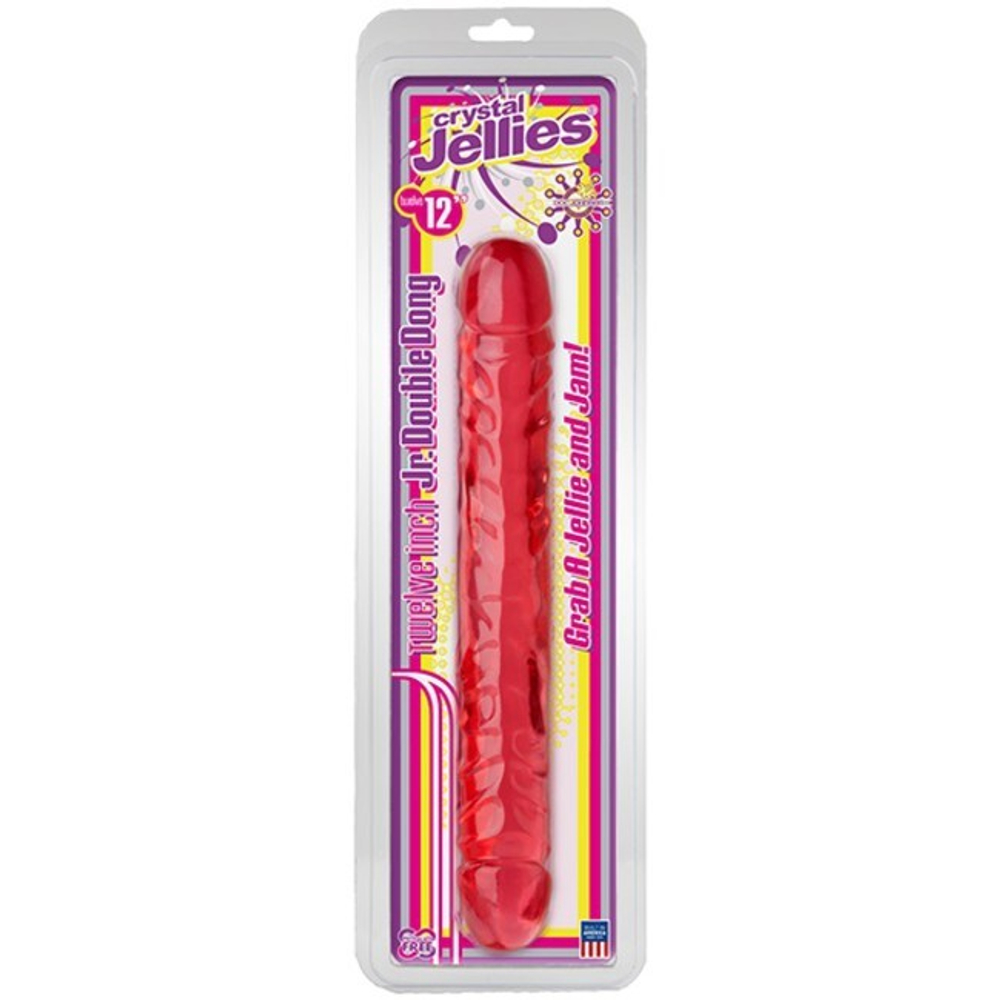 Двусторонний фаллос розовый 12" (Цвет: розовый)