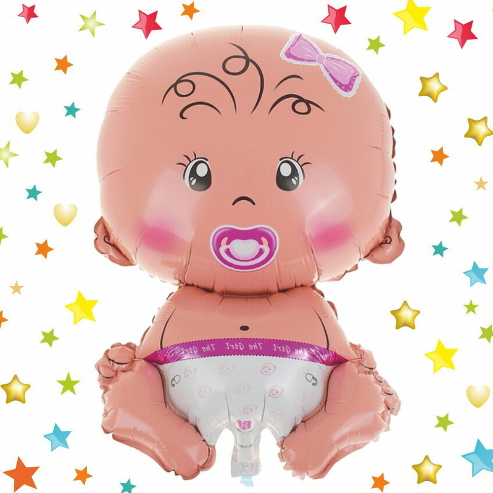 Шар фольгированный 14» “С рождением девочки!”