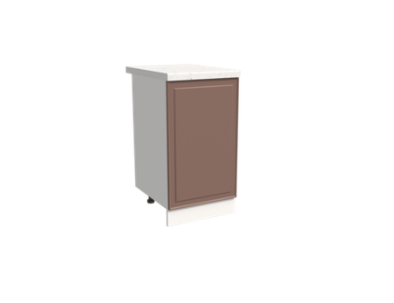 Кухня Модуль ШН 450 Белый / Пудрово-розовый