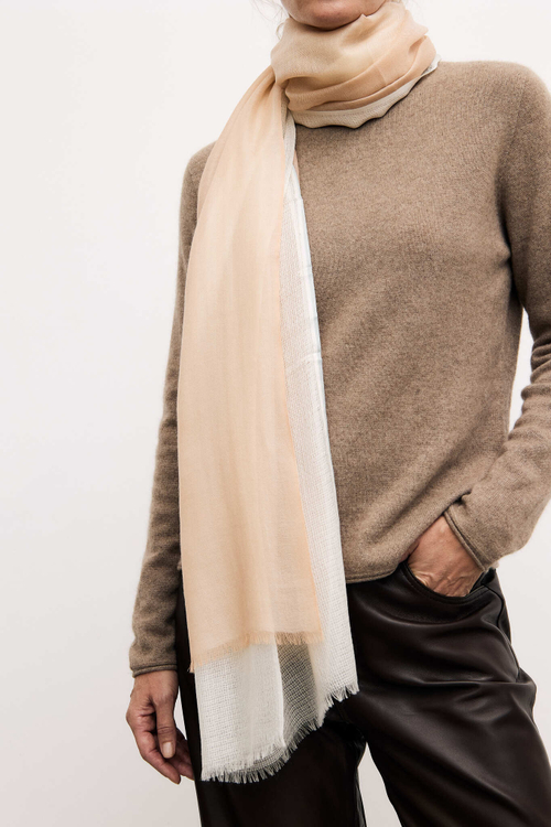 Stole cashmere sand color