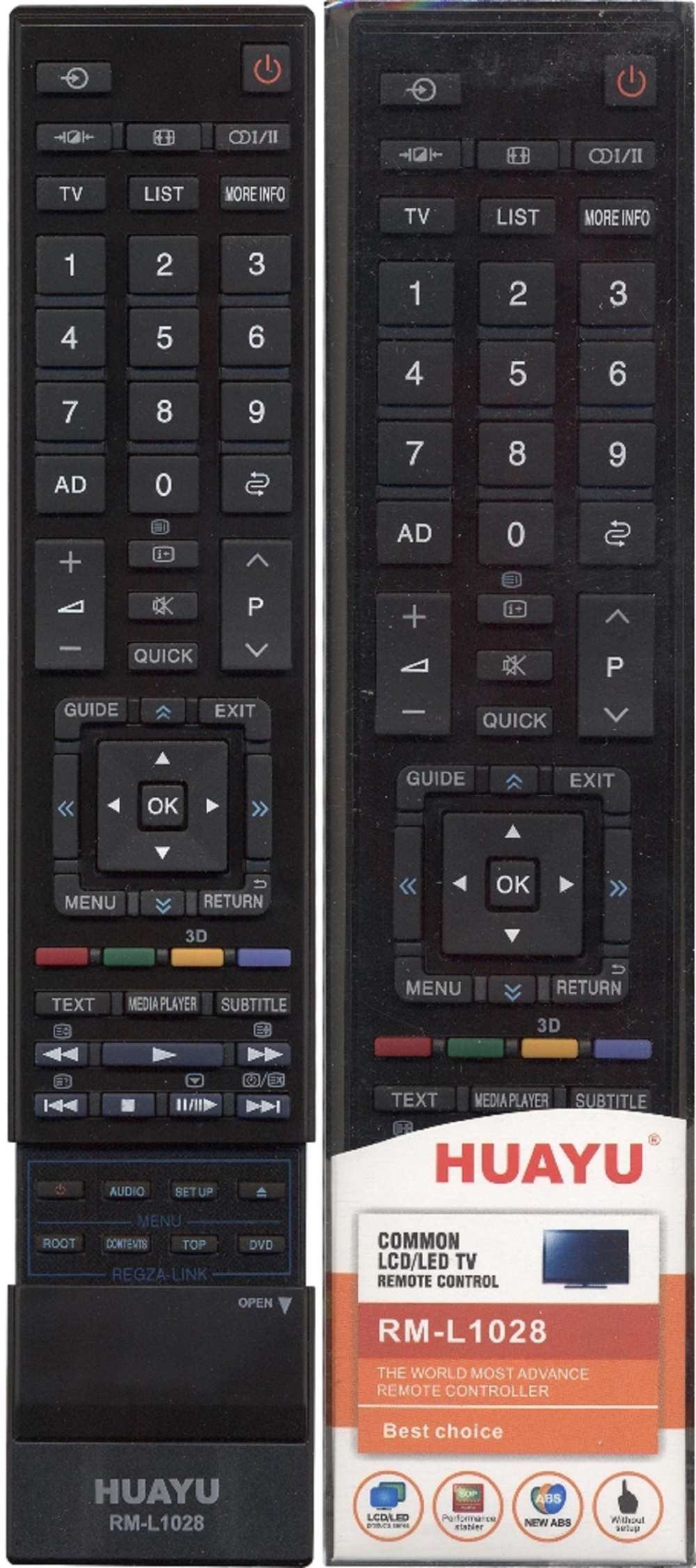 Пульт для Toshiba RM-L1028  (корпуc CT-90345)