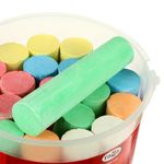 Мел цветной ГАММА "Мультики", НАБОР 20 шт., для рисования на асфальте, круглый, 1704194