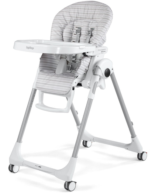 Стульчик для кормления Peg Perego Prima Pappa Follow Me Linear Grey