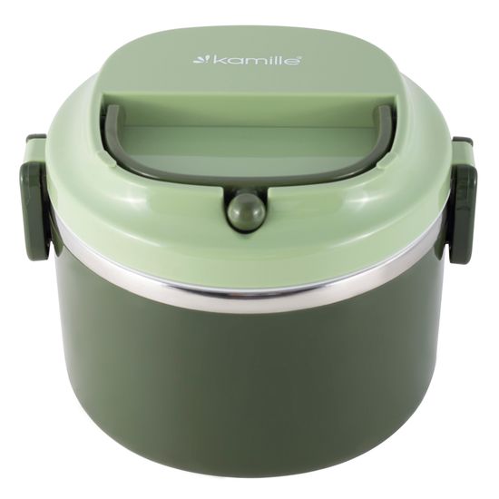 Ланч бокс 1000 мл. Kamille KM 2135 (пластик, нержавеющая сталь)