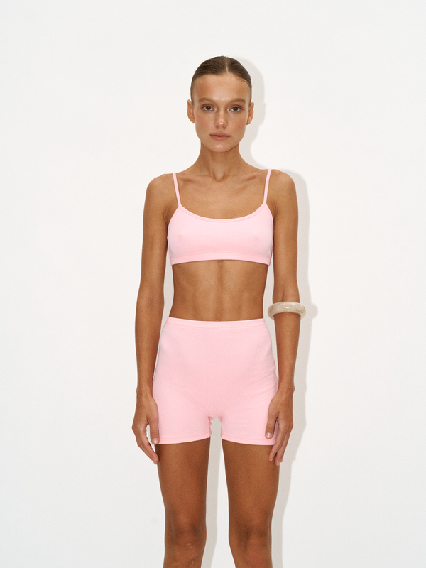Топ в рубчик aiko pink
