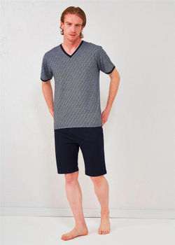RELAX MODE / Пижама мужская с шортами и футболкой хлопок домашний костюм - 13219