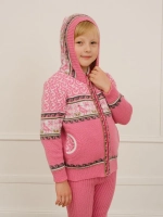 Кофта вязаная с капюшоном