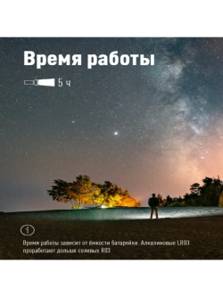 Фонарь ручной KOS106B 0,5ВтLED, 2xAAА