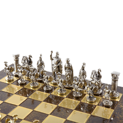 Manopoulos Шахматы подарочные металлические "Греко-Романский Период"