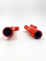 Патрубки отопителя Нива 2123 силикон красный 2 шт