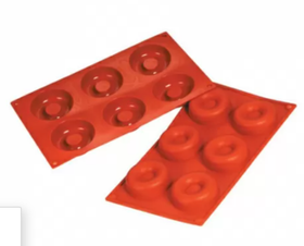 Форма силиконовая P.L. Proff Cuisine "Саварин" 8 ячеек d 65 мм, h 20 мм (30*17,5 см)