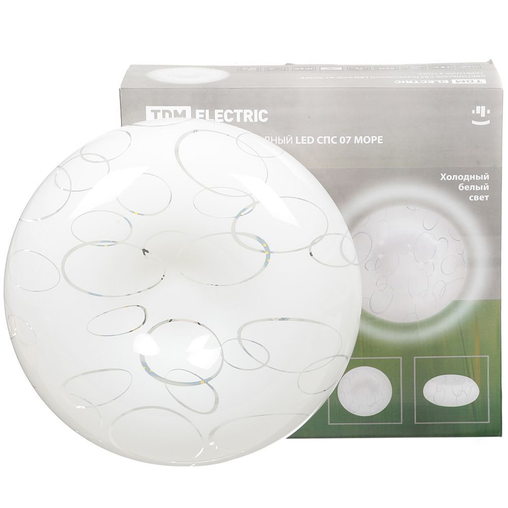 Светильник светодиод, TDM, СПС 07 Море, 15 Вт, 4000 К, IP20, 30х30х10 см, бел, SQ0329-0194