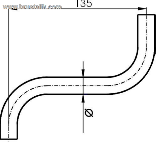 Рожок вертикальный 205 мм. Выберите тип рожка