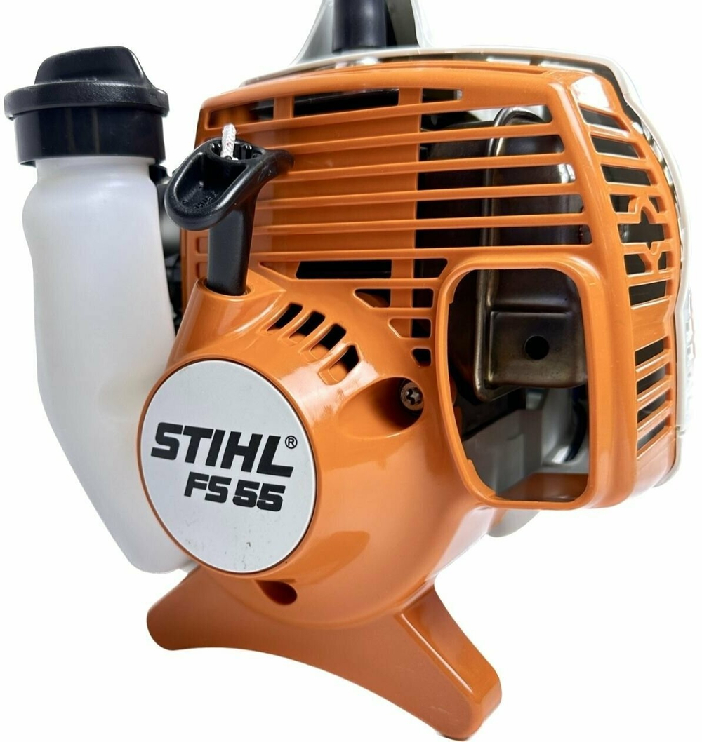 Триммер STIHL FS55 бензиновый, ширина скашивания 55см, полная комплектация с катушкой и ножом ОРИГИНАЛ