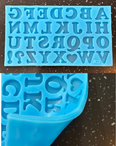 Силиконовая форма "Латинские буквы"