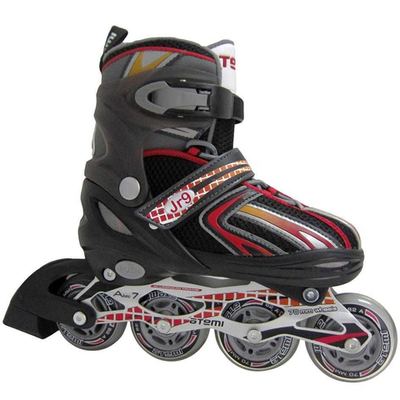 AJIS-12,01 X9 junior роликовые коньки черн/оранж, Alu, Abec7, Размер, 38-41