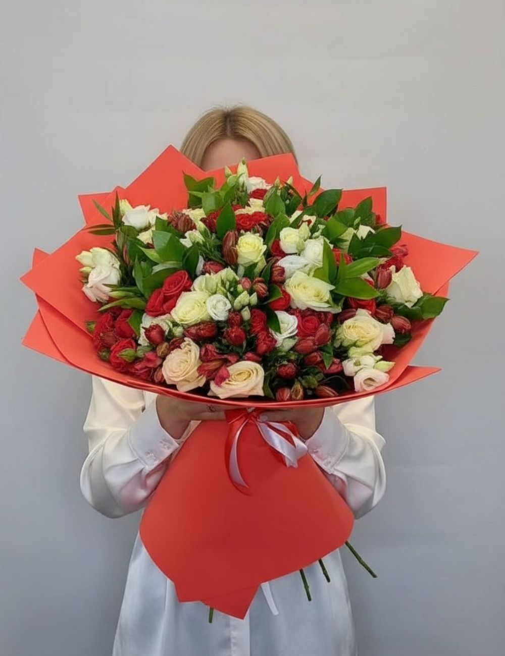 Букет с розами В самое сердце