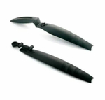 Комплект крыльев 24"-26" XGNB-057 пластик, полуфэт, черно-серые, арт. 610243