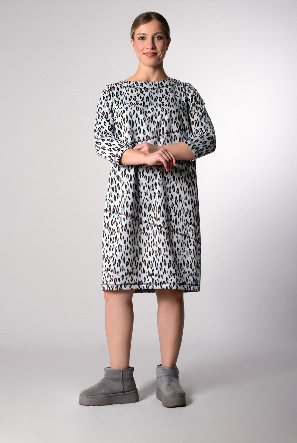 Платье женское 1822ЛП, Леопард #225Леа051822ЛП