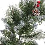 Венок хвойный новогодний «Сверкающие кристаллы» ПВХ, леска, 50 см (SQ736-50)