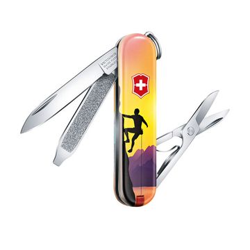 Складной нож Victorinox 0.6223.L2004 Climb High c клинком из стали X55CrMo14, рукоять Cellidor