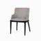 Стул Driade с подлокотниками, светло-серый, черные ножки