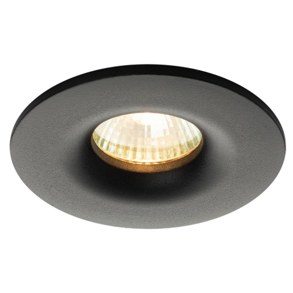Встраиваемый светильник алюминиевый ЭРА KL105 BK MR16 GU5.3 черный | Алюминиевые встраиваемые светильники