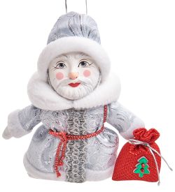 РусКукла RK-783 Кукла подвесная «Дед Мороз с мешком»