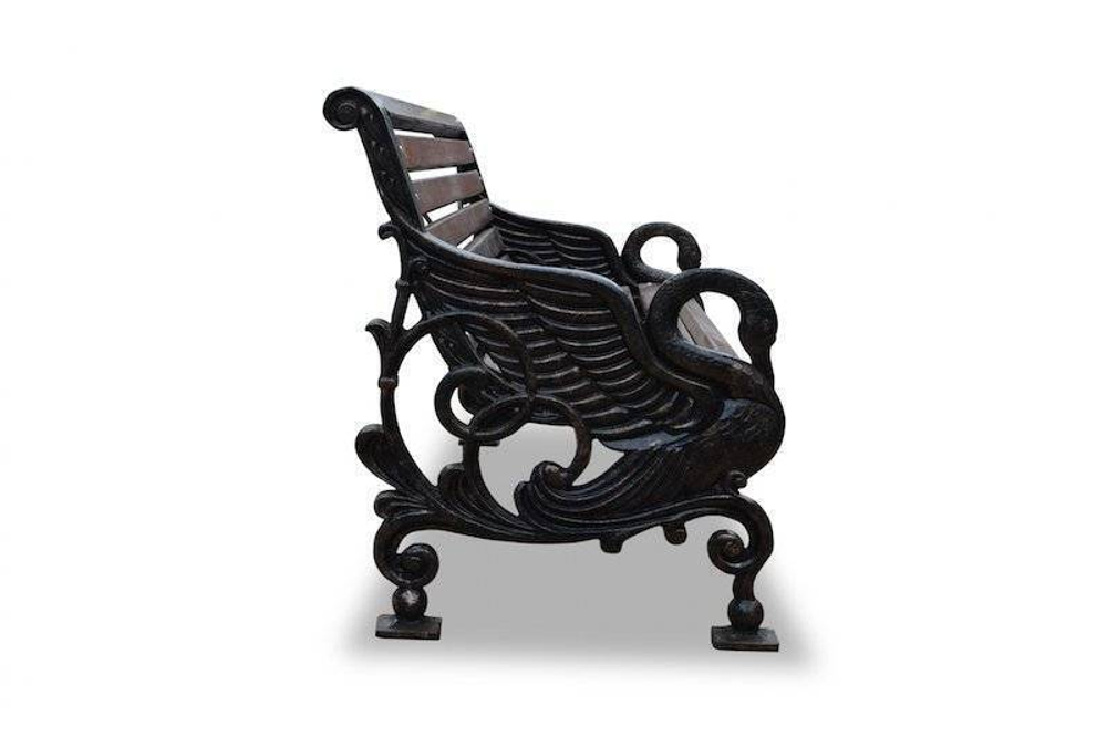 Скамейка чугунная «Лебеди»