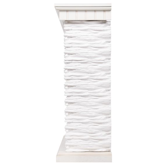 Портал Firelight Porto 25 камень белый, шпон беленый дуб — (5)