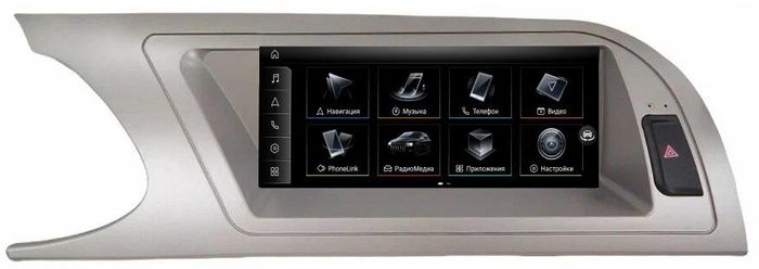 Магнитола для Audi A4 B8 2007-2015 с джойстиком MMI - FarCar AU3015-HIGH монитор 8.8" на Android 14, Быстрая, CarPlay, 4G SIM-слот