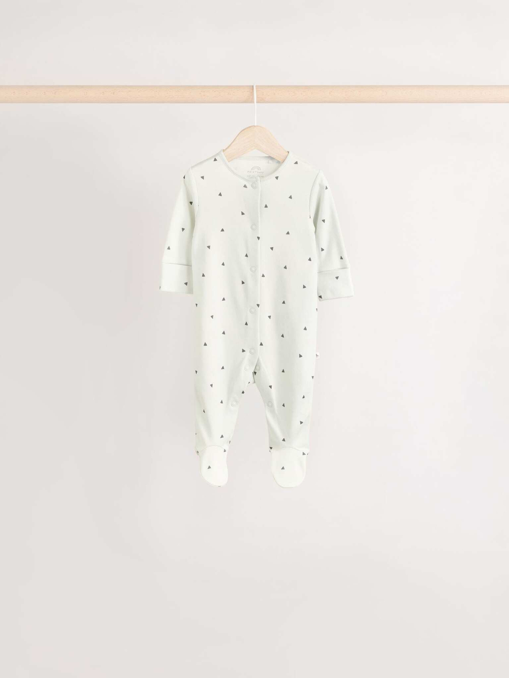 Комбинезон / Cлип для малышей Next E74-863, 5 шт., Светло-серый, Белый, Светло-салатовый