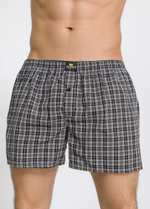 Набор из 3 мужских трусов-шортов в клетку (Размер: L) (Цвет: разноцветный)