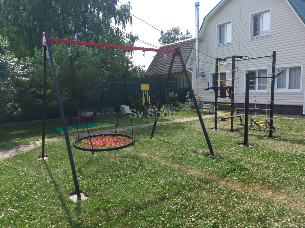 Монтаж уличных качелей Sv Sport