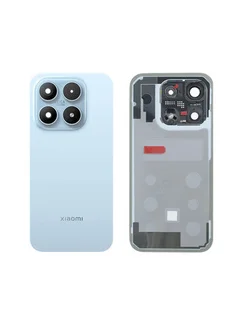 Задняя крышка для Xiaomi 17 голубая (Blue) со стеклом камеры