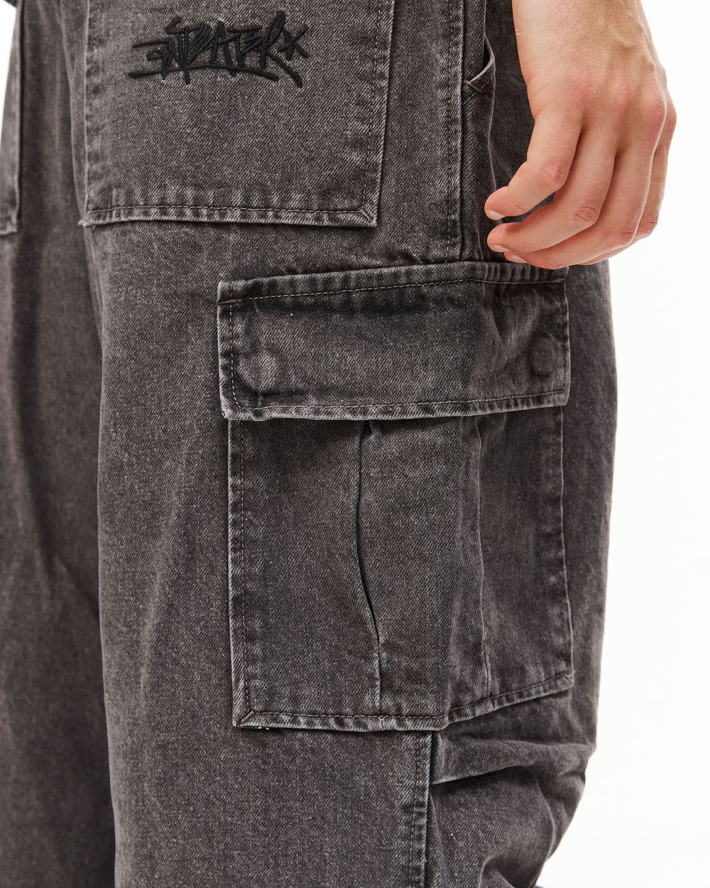 Джинсы Anteater WideCargo Denim серые