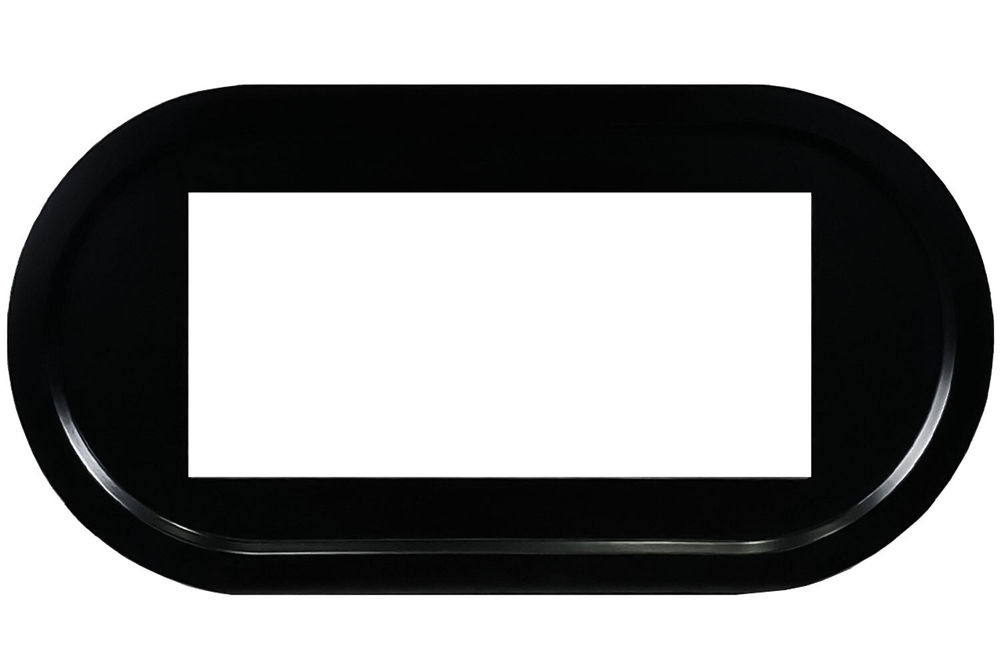 Каминокомплект Ellipse - Черный (ширина 1450 мм) с очагом Vision 42 LOG LED