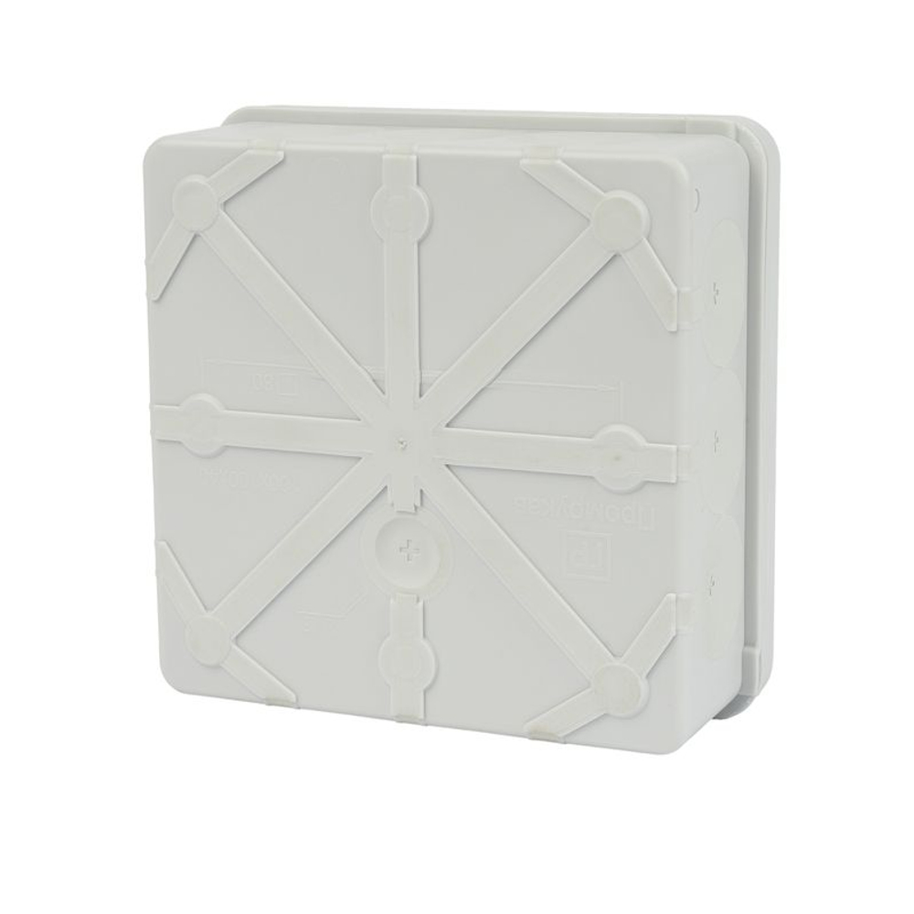 Коробка распределительная под монтажный пистолет Промрукав 100х100х40 мм серая