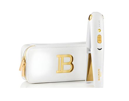 Balmain Hair Couture Утюжок беспроводной цвет белый + золотой B714 Limited Edition Cordless Straightener FW21 White Gold