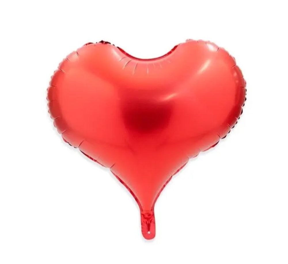 Сердце F «Красный Сатин» 22″