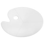 Палитра художественная пластиковая овальная без ячеек, 41х29 см, BRAUBERG ART DEBUT, 192231